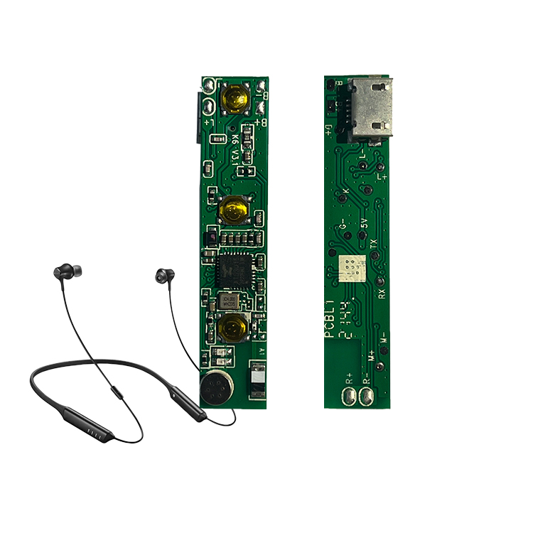 Bluetooth PCB Assemblies with Bluetooth IC for Neckband Earphone Actions 3015